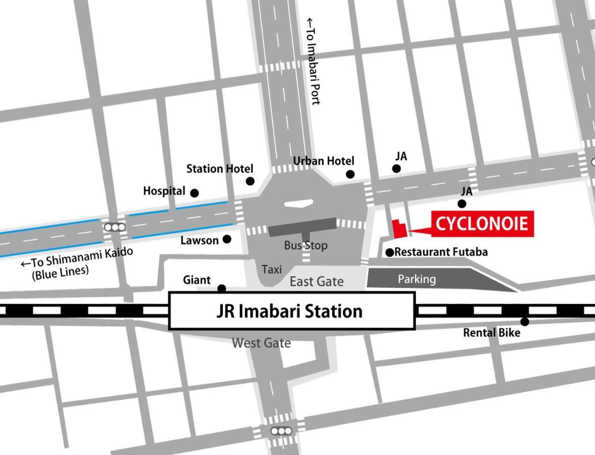 Cyclo No Ie Imabari Railway Station Exterior foto